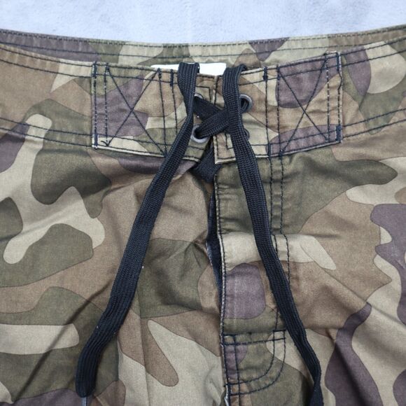 The Mountain Shorts Mens 30 Camouflage Military Bulldog Drawstring Bottoms - Picture 9 of 16